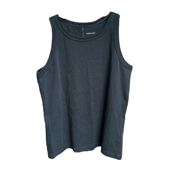 Everlane The Organic Cotton Cutaway Tank Top Black Sizes XSmall Small Medium - Picture 5 of 5